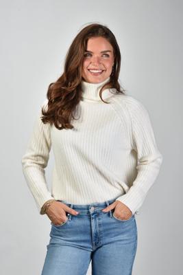 Les Tricots de Lea trui Madina 37055 milk