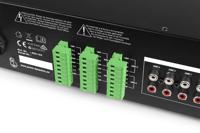 Power Dynamics PRM606 100 volt 6-zone versterker 6x 60W - thumbnail