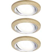 Paulmann 92239 Lanati LED-inbouwlamp LED 6 W Aluminium (gedraaid) - thumbnail