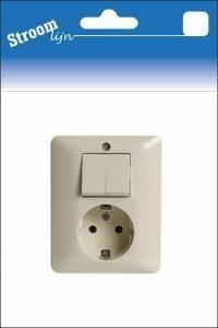 Stroomlijn Inbouw combinatie RA PEHA serie creme 6602026 Stroomlijn Inbouw combinatie RA PEHA serie creme 6602026