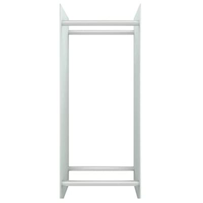 VidaXL Haardhoutrek 40x35x100 cm gehard glas wit