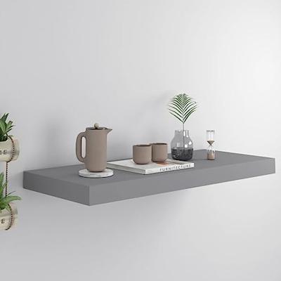 VidaXL Wandschap zwevend 60x23,5x3,8 cm mdf grijs VidaXL Wandschap zwevend 60x23,5x3,8 cm mdf grijs