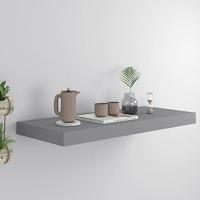 VidaXL Wandschap zwevend 60x23,5x3,8 cm mdf grijs - thumbnail
