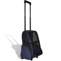 VidaXL Huisdierentrolley inklapbaar blauw - thumbnail