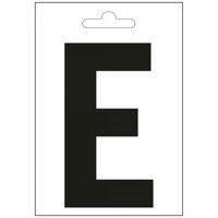 Nautic letter E zwart 100 mm. - thumbnail