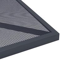 Tuintafel 50x50x72 cm staalgaas antracietkleurig - thumbnail