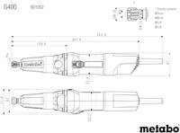 Metabo G 400 Rechte slijper | 380 Watt - 601052000 - thumbnail