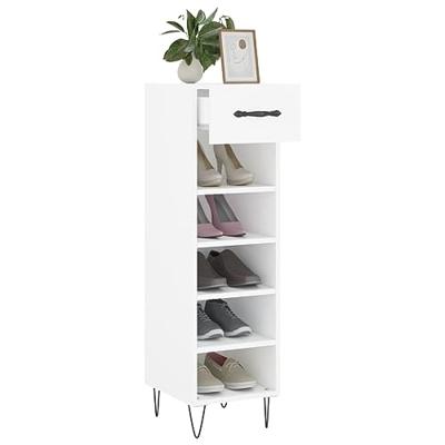 VidaXL Schoenenkast 30x35x105 cm bewerkt hout wit