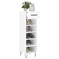 VidaXL Schoenenkast 30x35x105 cm bewerkt hout wit - thumbnail