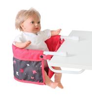 Poppen Tafelstoeltje - Vlinders Koraal - thumbnail