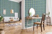 Livingwalls New Walls blauw behang | 374214 - thumbnail