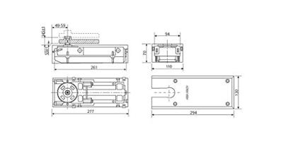 ASSA ABLOY DC477 Cam-Motion vloerveer EN 2-4 | 90 graden vastzetting | max. deurgewicht 170kg | 150-15 ° - A000308395 ASSA ABLOY DC477 Cam-Motion vloerveer EN 2-4 | 90 graden vastzetting | max. deurgewicht 170kg | 150-15 ° - A000308395