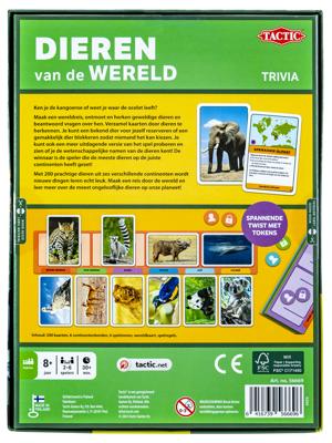 Tactic kaartspel Dieren van de Wereld (NL) Tactic kaartspel Dieren van de Wereld (NL)