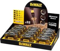 DeWalt Accessoires baliedisplay 12x impact torsion compacte 32-delige schroefbitset - dt70523tm-qz - thumbnail