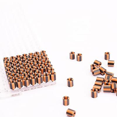 Vaessen Creative • strijkkralen tweekleurig oker-zwart 550st.