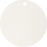 Creativ Company Label, d 15 cm, dikte 0,5 cm, wit, 1 stuk - thumbnail