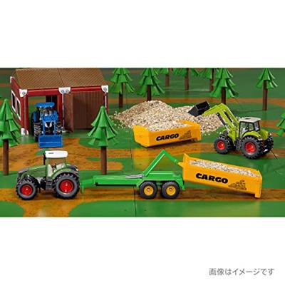 Siku 1989 Fendt tractor met haakarm trailer 1:50