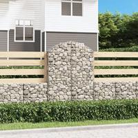 Schanskorf gewelfd 100x30x140/160 cm gegalvaniseerd ijzer - thumbnail