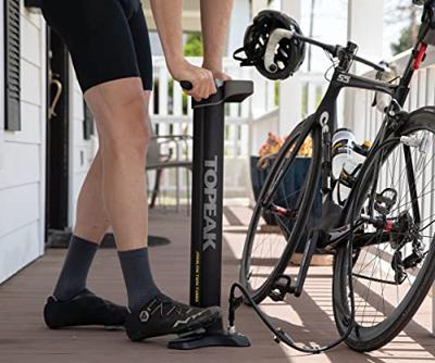 Topeak Joeblow Twin Turbo Vloerpompen Druk meter - Zwart