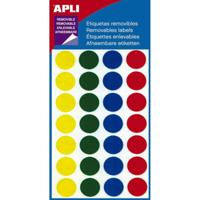 Apli verwijderbare etiketten cirkel 15 mm (b x h), 112 stuks - thumbnail