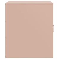 Nachtkastjes 2 st 34,5x39x44 cm staal roze - thumbnail