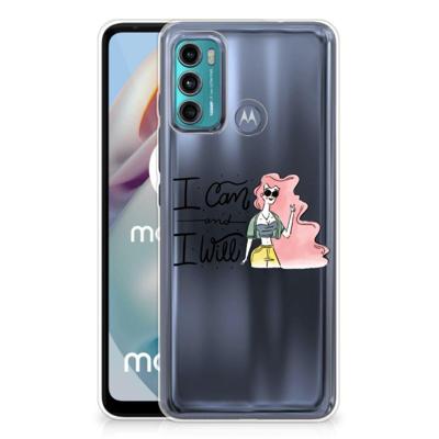 Motorola Moto G60 Telefoonhoesje met Naam i Can Motorola Moto G60 Telefoonhoesje met Naam i Can