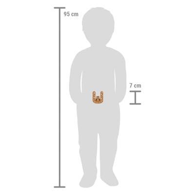 Small Foot - houten dieren kinderletter - u