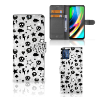 Telefoonhoesje met Naam Motorola Moto G9 Plus Silver Punk - thumbnail