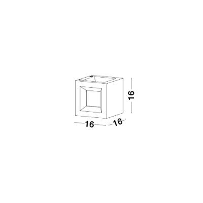 Lyora Vierkante wandlampCastro wit - 9762162