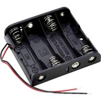 Takachi SN34 Batterijhouder Aantal cellen: 4 AA (penlite) Kabel (l x b x h) 61.9 x 57.2 x 15 mm - thumbnail