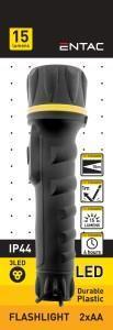 Enzo Entac LED zaklamp plastic 2xAA 5700130