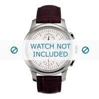 Horlogeband Tissot L168-268-1 / T610014608 Croco leder Donkerbruin 20mm - thumbnail