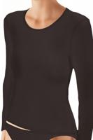 Dames ondershirt modal naadloos - Lange mouw - Ronde hals - thumbnail