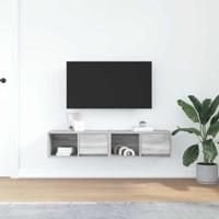 Tv-meubelen 2 st 60x31x25,5 cm bewerkt hout grijs sonoma eiken - thumbnail
