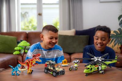 Bouwspel + Figuren Zuru Max Dino 33 x 48,3 x 7,6 cm 592 Onderdelen