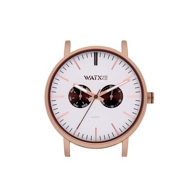 Horloge Uniseks Watx & Colors WXCA2735 Grijs Roze Zilverkleurig (Ø 44 mm)