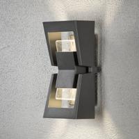 KonstSmide Design muurlampPotenza 2-lichts antraciet - 7971-370 - thumbnail