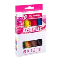 Acrylverf tac 12ml set 8 kleuren - thumbnail