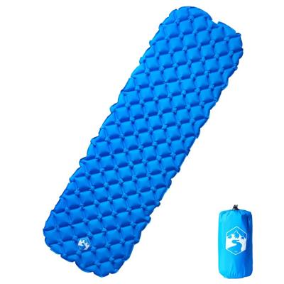 VidaXL Kampeermatras opblaasbaar 190x58x6 cm 1-persoons blauw VidaXL Kampeermatras opblaasbaar 190x58x6 cm 1-persoons blauw