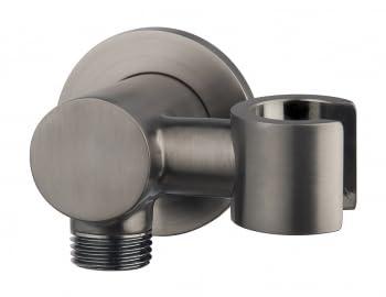 Wiesbaden Handdouchehouder Luxe Doucheaansluiting met Kantelbare Opsteek 1/2'' Gunmetal