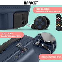 IMPACKT TROLLEY S 4 WIEL 55 CM GLACIER BLUE - thumbnail