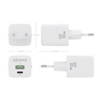 Oplader Aisens ASCH-30W2P037-W Wit 30 W (1 Stuks) - thumbnail