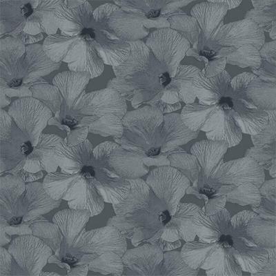 Dutch Wallcoverings Behang Annuell Hibiscus Blauw 11002