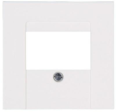 Kopp HK07 inzetplaat voor usb - stereoaansluiting wit glanzend