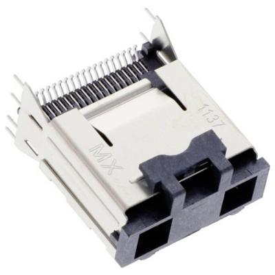 Molex 757840132 Female header, inbouw (precisie) Totaal aantal polen: 36 Rastermaat: 0.80 mm Inhoud: 1 stuk(s) Tape on Full reel