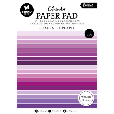 Studio Light • essentials unicolor paper pad shades of purple