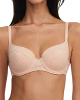 T-shirt Beugel Bh - voorgevormd - Norah - T-shirt bh met brede bh band - 75D - Wit - 75D - thumbnail