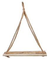Wandplank met touw 60x25cm - thumbnail