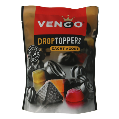 Venco Dropstoppers zacht & zoet 215 Gram Venco Dropstoppers zacht & zoet 215 Gram
