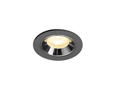 SLV InbouwspotNuminos XS zwart/chroom 3000K - 55gr - 1009297